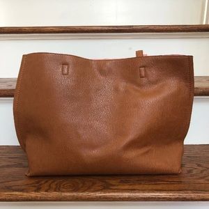 Street Level Reversible Faux Leather Tote